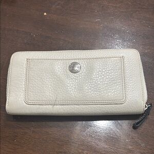 Coach Cream Leather Wallet